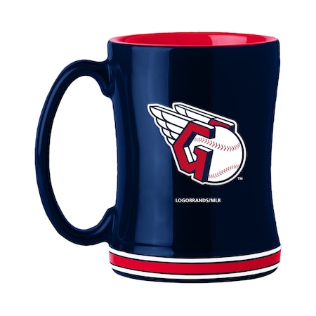 Logo Brands Cleveland Guardians 14oz Relief Mug 509-C14RM